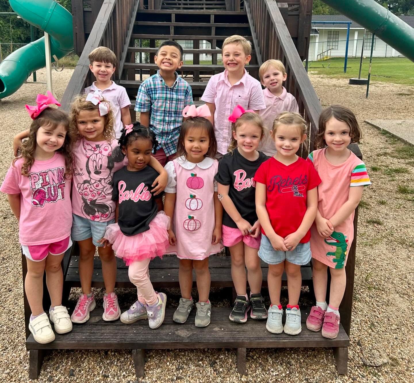 Children at the St. John's playground