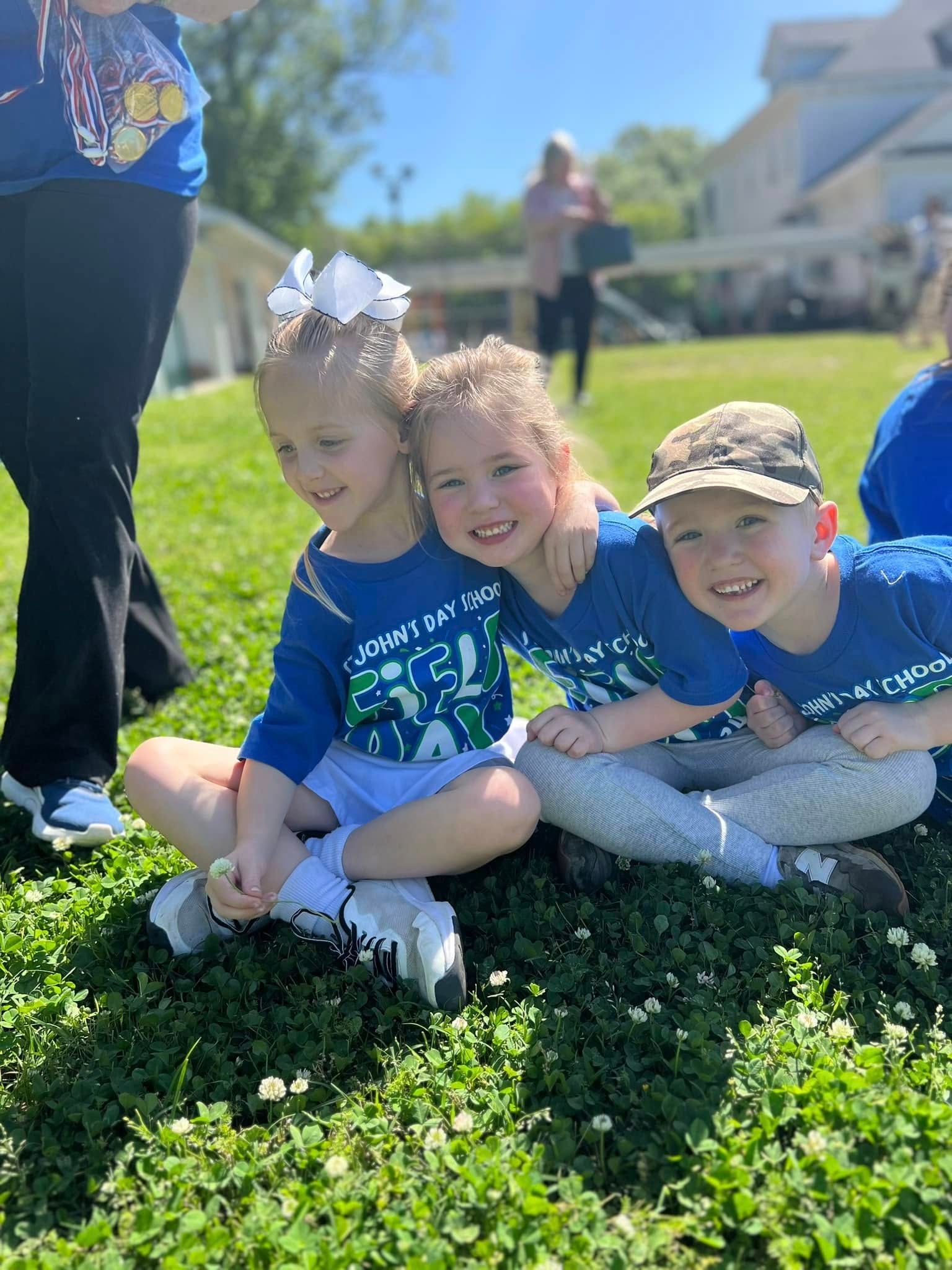 Pre-K students at Field Day