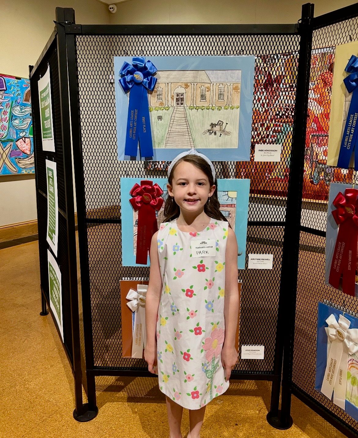 SJDS art student at an art competition